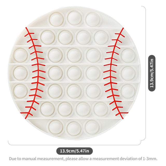 Fruit Animal Simple Fidget Toy Push Bubble Sensory Stress Sensory Toy Relief Funny Anti-stress Hand Toys for Adult Children