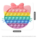 Fruit Animal Simple Fidget Toy Push Bubble Sensory Stress Sensory Toy Relief Funny Anti-stress Hand Toys for Adult Children