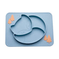 Bopoobo Baby Dishes Silicone Suction Plate Cute Crab Children Feeding Plate Non-Slip Baby Food Feeding Bowl For Children