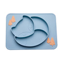 Bopoobo Baby Dishes Silicone Suction Plate Cute Crab Children Feeding Plate Non-Slip Baby Food Feeding Bowl For Children