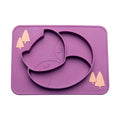 Bopoobo Baby Dishes Silicone Suction Plate Cute Crab Children Feeding Plate Non-Slip Baby Food Feeding Bowl For Children