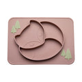 Bopoobo Baby Dishes Silicone Suction Plate Cute Crab Children Feeding Plate Non-Slip Baby Food Feeding Bowl For Children