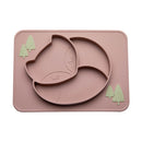 Bopoobo Baby Dishes Silicone Suction Plate Cute Crab Children Feeding Plate Non-Slip Baby Food Feeding Bowl For Children