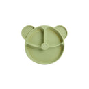 Bopoobo Baby Dishes Silicone Suction Plate Cute Crab Children Feeding Plate Non-Slip Baby Food Feeding Bowl For Children