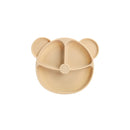 Bopoobo Baby Dishes Silicone Suction Plate Cute Crab Children Feeding Plate Non-Slip Baby Food Feeding Bowl For Children