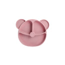 Bopoobo Baby Dishes Silicone Suction Plate Cute Crab Children Feeding Plate Non-Slip Baby Food Feeding Bowl For Children