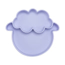 Bopoobo Baby Dishes Silicone Suction Plate Cute Crab Children Feeding Plate Non-Slip Baby Food Feeding Bowl For Children