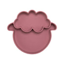 Bopoobo Baby Dishes Silicone Suction Plate Cute Crab Children Feeding Plate Non-Slip Baby Food Feeding Bowl For Children