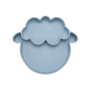 Bopoobo Baby Dishes Silicone Suction Plate Cute Crab Children Feeding Plate Non-Slip Baby Food Feeding Bowl For Children