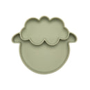 Bopoobo Baby Dishes Silicone Suction Plate Cute Crab Children Feeding Plate Non-Slip Baby Food Feeding Bowl For Children