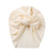 Solid Ribbed Bunny Knot Turban Hats for Baby Boys Girls Beanies Striped Thin Elastic Caps Bonnet Newborn Toddler 0-4T Headwraps