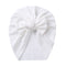 Solid Ribbed Bunny Knot Turban Hats for Baby Boys Girls Beanies Striped Thin Elastic Caps Bonnet Newborn Toddler 0-4T Headwraps