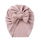 Solid Ribbed Bunny Knot Turban Hats for Baby Boys Girls Beanies Striped Thin Elastic Caps Bonnet Newborn Toddler 0-4T Headwraps