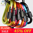 6Pcs Carabiner Climbing Travel Kit Camping Equipment Alloy Aluminum Survival Gear Camp Mountaineering Hook Outdoor Carabiner ZXH