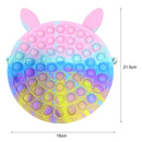 Cute Bag Fidget Toys Reliver Stress Toy Rainbow Push Bubble Simple Dimmer Antistress Toy Children Sensory Game Toy Backpack