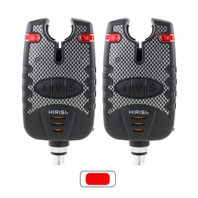 2 piece LED Carp Fishing Alarms Indicators Bite Alarm Adjustable Volume Tone Sensitivity