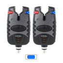 2 piece LED Carp Fishing Alarms Indicators Bite Alarm Adjustable Volume Tone Sensitivity