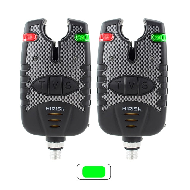 2 piece LED Carp Fishing Alarms Indicators Bite Alarm Adjustable Volume Tone Sensitivity