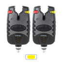 2 piece LED Carp Fishing Alarms Indicators Bite Alarm Adjustable Volume Tone Sensitivity