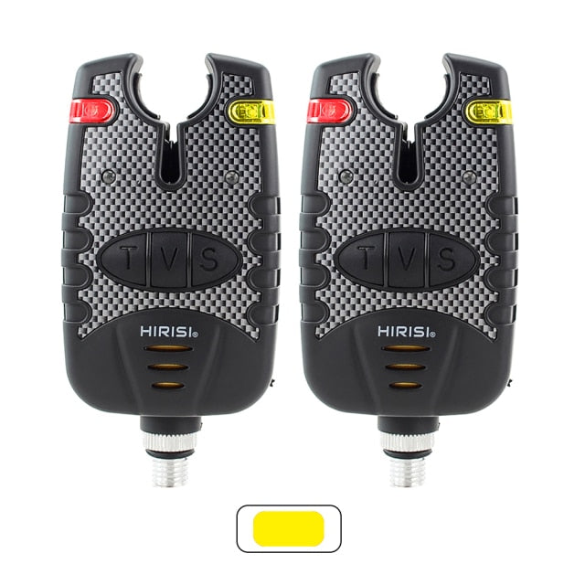 2 piece LED Carp Fishing Alarms Indicators Bite Alarm Adjustable Volume Tone Sensitivity