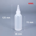 10PCS Plastic Small Squeeze Bottles and Caps Food Grade container for Icing Cookie Decorating/Condiments/Arts and Crafts