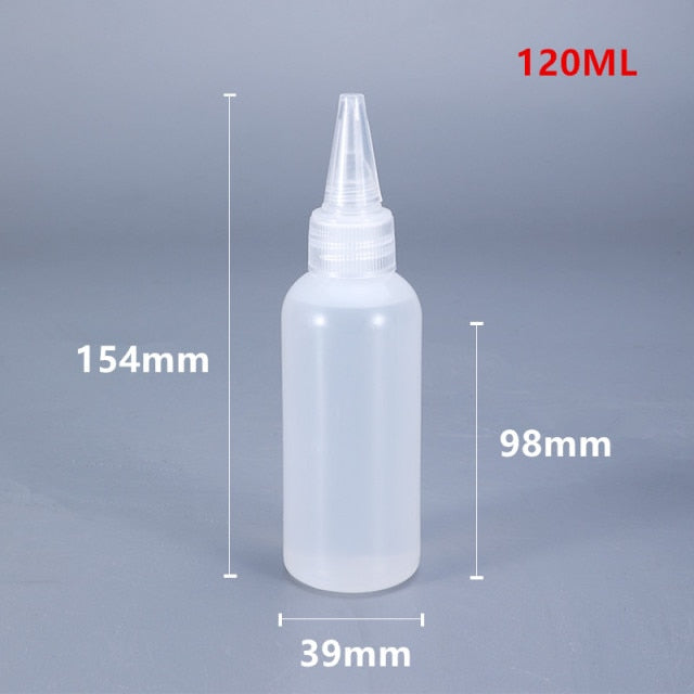 10PCS Plastic Small Squeeze Bottles and Caps Food Grade container for Icing Cookie Decorating/Condiments/Arts and Crafts