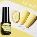 LILYCUTE Matte Gel Nail Polish Matte Top Coat Need 7ML Autumn Color Hybrid Varnish Soak Off UV Gel Nail Art Design Gel Polish