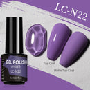 LILYCUTE Matte Gel Nail Polish Matte Top Coat Need 7ML Autumn Color Hybrid Varnish Soak Off UV Gel Nail Art Design Gel Polish