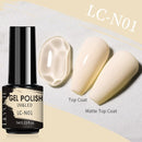 LILYCUTE Matte Gel Nail Polish Matte Top Coat Need 7ML Autumn Color Hybrid Varnish Soak Off UV Gel Nail Art Design Gel Polish