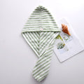 Dry Hair Cap Towel Absorbent Thickened Dry Hair Cap Bathroom Bath Dry Hair Cap Striped Shower Cap Soft Turban Striped Towel