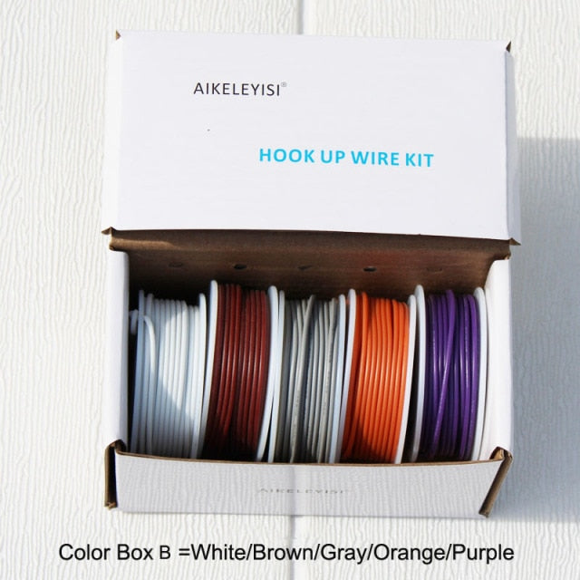 Flexible Silicone Wire (5 colors Mix Stranded Wire Kit ) 18 20 22 24 26 28AWG tinned pure copper wire