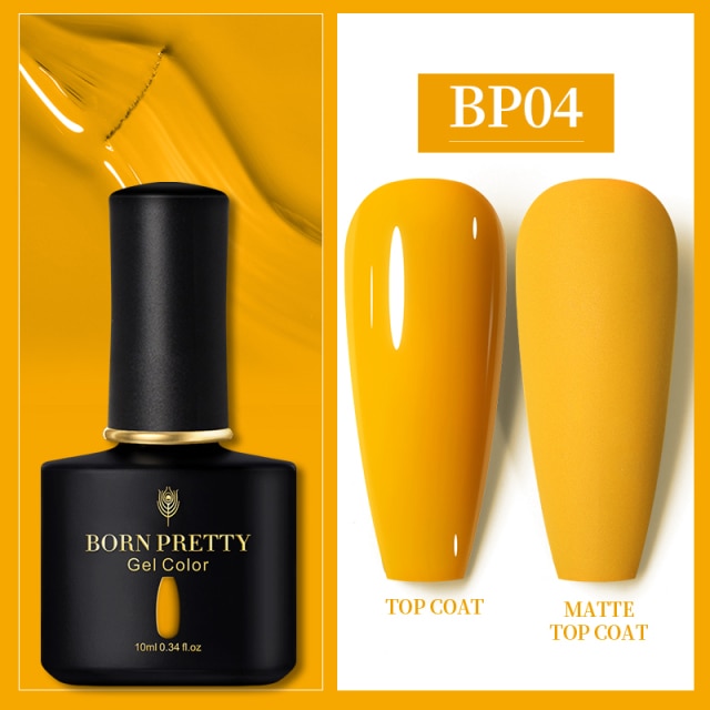 BORN PRETTY 10ml Gel Nail Polish Red Nude Nail Gel Semi Permanent Solid Nail Gel Varnish Soak Off UV Gel for Base Top Coat