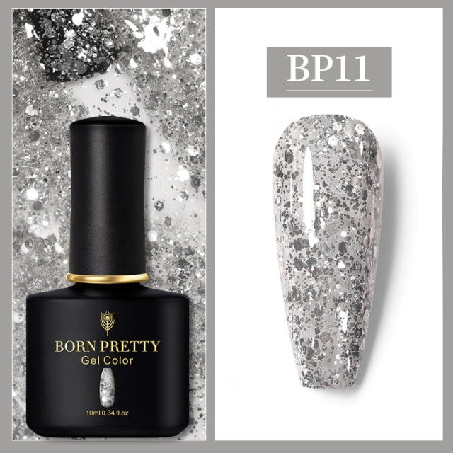 BORN PRETTY 10ml Gel Nail Polish Red Nude Nail Gel Semi Permanent Solid Nail Gel Varnish Soak Off UV Gel for Base Top Coat