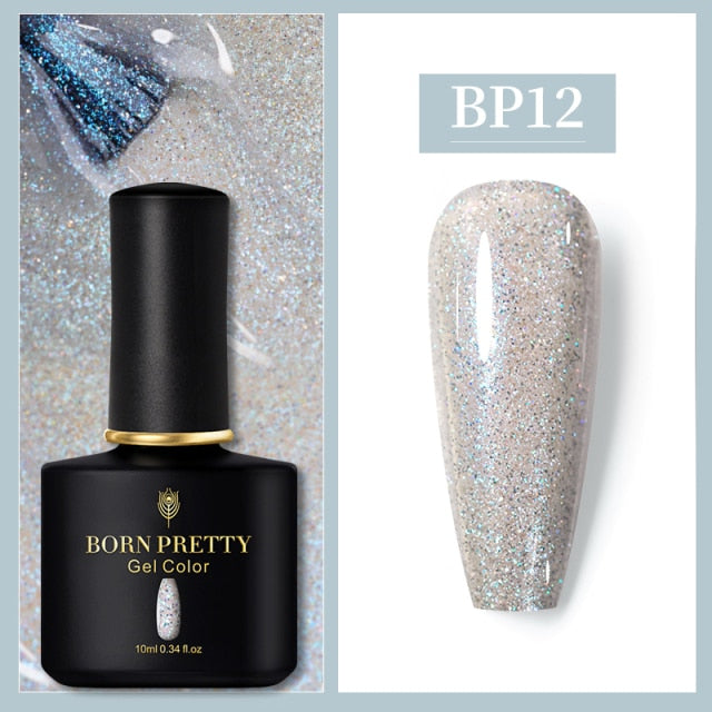 BORN PRETTY 10ml Gel Nail Polish Red Nude Nail Gel Semi Permanent Solid Nail Gel Varnish Soak Off UV Gel for Base Top Coat