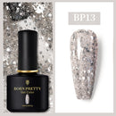 BORN PRETTY 10ml Gel Nail Polish Red Nude Nail Gel Semi Permanent Solid Nail Gel Varnish Soak Off UV Gel for Base Top Coat