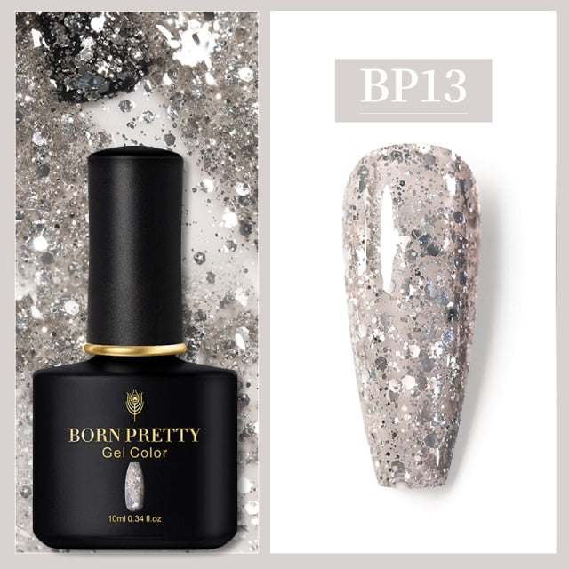 BORN PRETTY 10ml Gel Nail Polish Red Nude Nail Gel Semi Permanent Solid Nail Gel Varnish Soak Off UV Gel for Base Top Coat