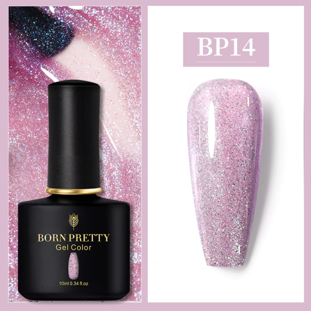 BORN PRETTY 10ml Gel Nail Polish Red Nude Nail Gel Semi Permanent Solid Nail Gel Varnish Soak Off UV Gel for Base Top Coat