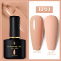 BORN PRETTY 10ml Gel Nail Polish Red Nude Nail Gel Semi Permanent Solid Nail Gel Varnish Soak Off UV Gel for Base Top Coat