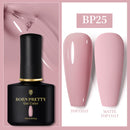 BORN PRETTY 10ml Gel Nail Polish Red Nude Nail Gel Semi Permanent Solid Nail Gel Varnish Soak Off UV Gel for Base Top Coat