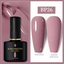 BORN PRETTY 10ml Gel Nail Polish Red Nude Nail Gel Semi Permanent Solid Nail Gel Varnish Soak Off UV Gel for Base Top Coat