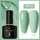 BORN PRETTY 10ml Gel Nail Polish Red Nude Nail Gel Semi Permanent Solid Nail Gel Varnish Soak Off UV Gel for Base Top Coat