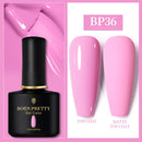 BORN PRETTY 10ml Gel Nail Polish Red Nude Nail Gel Semi Permanent Solid Nail Gel Varnish Soak Off UV Gel for Base Top Coat