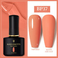 BORN PRETTY 10ml Gel Nail Polish Red Nude Nail Gel Semi Permanent Solid Nail Gel Varnish Soak Off UV Gel for Base Top Coat