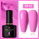 BORN PRETTY 10ml Gel Nail Polish Red Nude Nail Gel Semi Permanent Solid Nail Gel Varnish Soak Off UV Gel for Base Top Coat