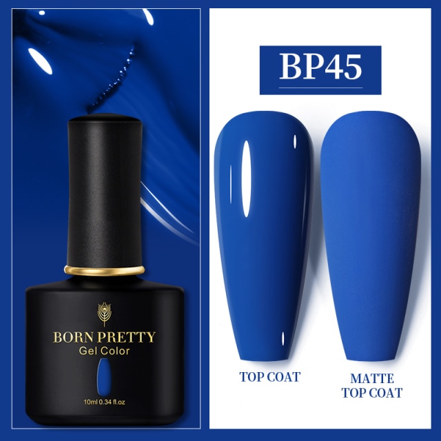 BORN PRETTY 10ml Gel Nail Polish Red Nude Nail Gel Semi Permanent Solid Nail Gel Varnish Soak Off UV Gel for Base Top Coat