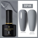 BORN PRETTY 10ml Gel Nail Polish Red Nude Nail Gel Semi Permanent Solid Nail Gel Varnish Soak Off UV Gel for Base Top Coat