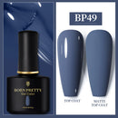 BORN PRETTY 10ml Gel Nail Polish Red Nude Nail Gel Semi Permanent Solid Nail Gel Varnish Soak Off UV Gel for Base Top Coat