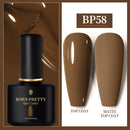 BORN PRETTY 10ml Gel Nail Polish Red Nude Nail Gel Semi Permanent Solid Nail Gel Varnish Soak Off UV Gel for Base Top Coat