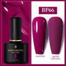 BORN PRETTY 10ml Gel Nail Polish Red Nude Nail Gel Semi Permanent Solid Nail Gel Varnish Soak Off UV Gel for Base Top Coat