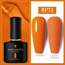 BORN PRETTY 10ml Gel Nail Polish Red Nude Nail Gel Semi Permanent Solid Nail Gel Varnish Soak Off UV Gel for Base Top Coat